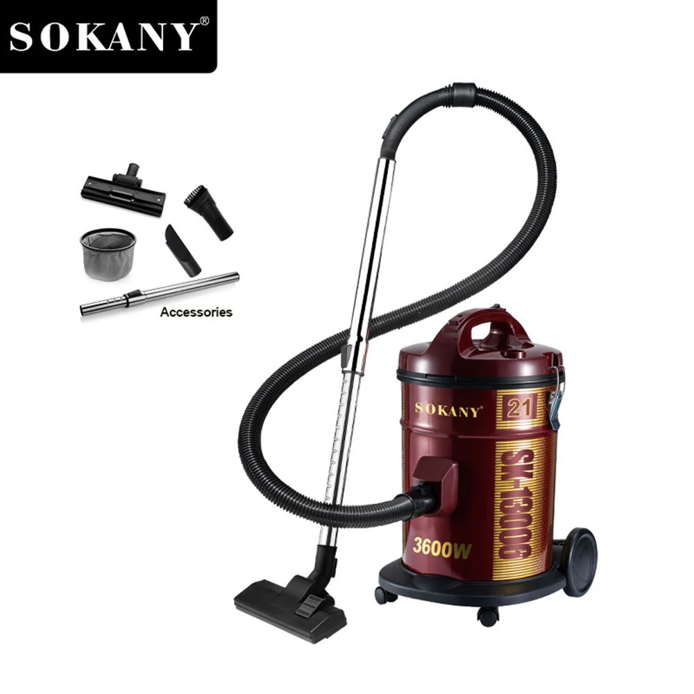 1600W Electric Dry Vacuum Cleaner, Large Capacity Strong Suction Household Multifunctional Cleaning Machine Home Appliance