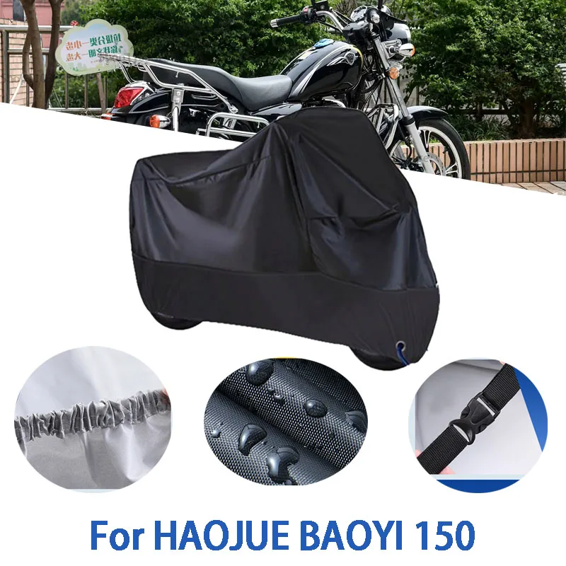 

Motorcycle Full Covers For HAOJUE BAOYI 150 Car Outdoors Sun Protection Dust No Ear Thickened Oxford Clothcover Accessories