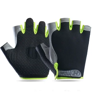قفازات نصف إصبع مضادة للانزلاق للرجال والنساء تنفس MTB الدراجة الصيف اللياقة البدنية ركوب الدراجات الرياضية أفضل 10 دراجات كهربائية للأطفال - رقم 10
