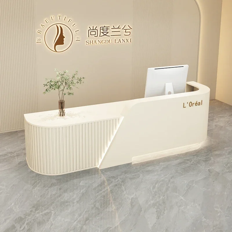 Lectern Simple Help Desk Reception For Business Executive Office Furniture Shop Counter Beauty Salon Recepcja Professional Table