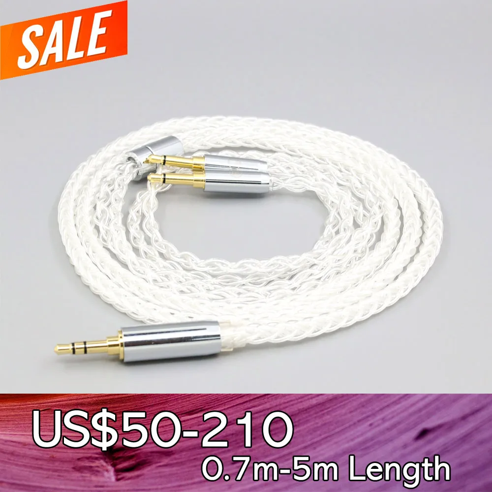 

8 Core 99% 7n Pure Silver Palladium Earphone Cable For Hifiman Sundara Ananda HE1000se V2 HE6se he400se Arya He-35x LN008390