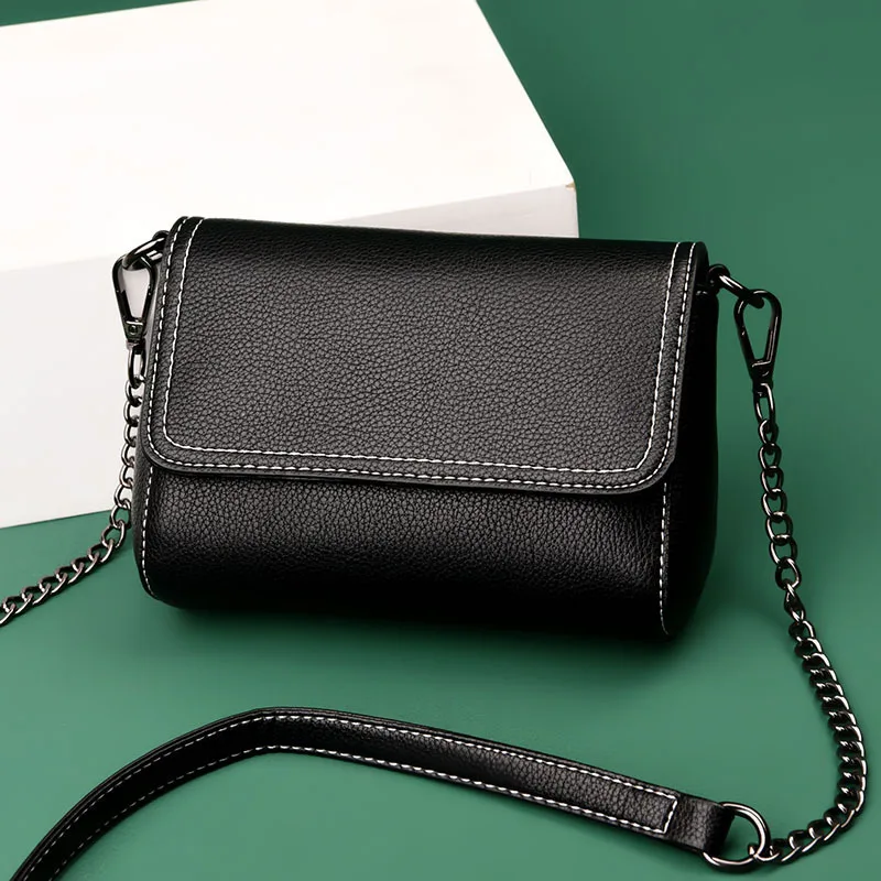 

Women Shoulder Bag Crossbody Fashion Messenger Casual Small 2025 New Chain Women Korean Trendy Small Square Soft Leather Mini