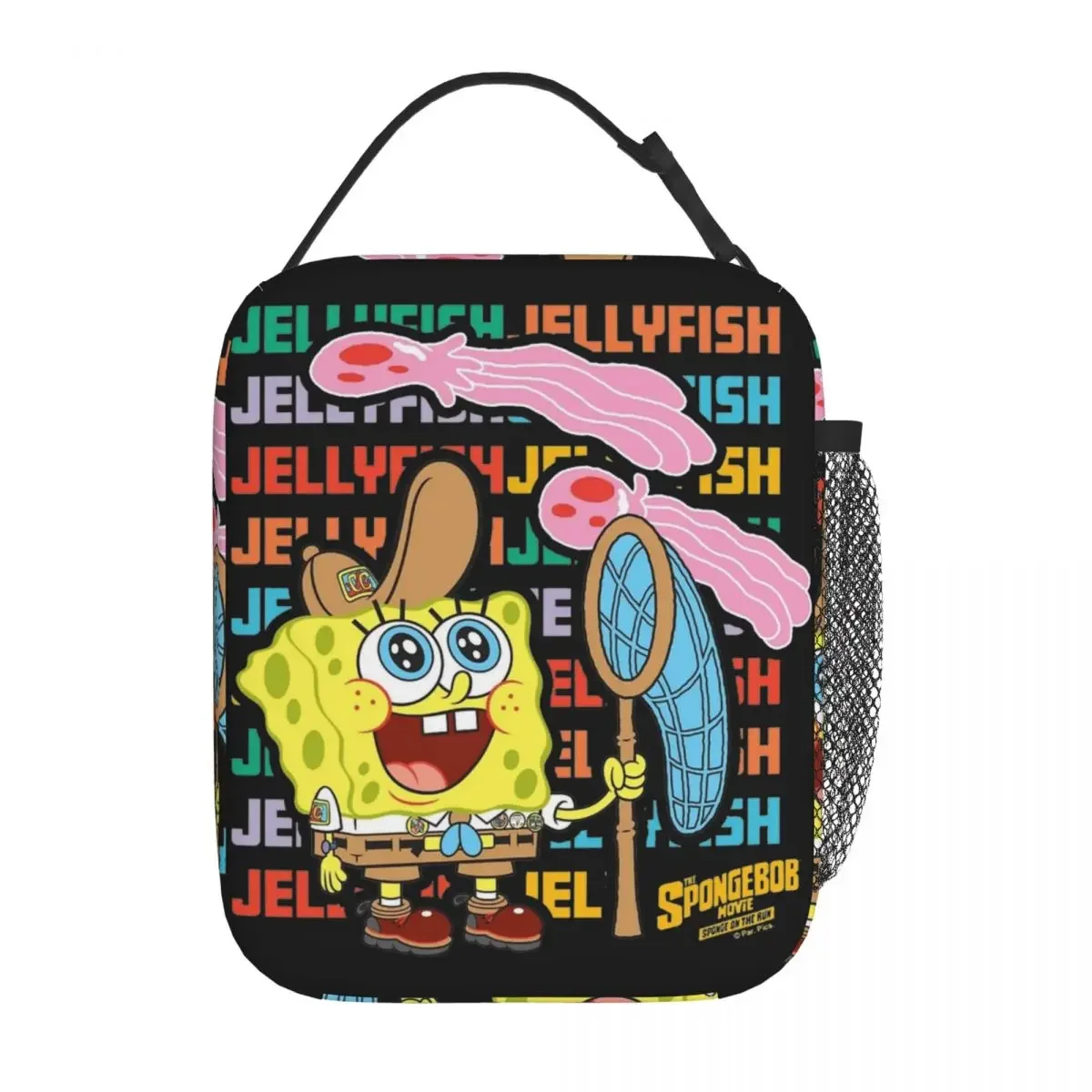 The Spongebobed Jellyfish Stack Insulated Lunch Bag Cooler Bag Reusable Meal Container Large Tote Lunch Box Food Storage Bag