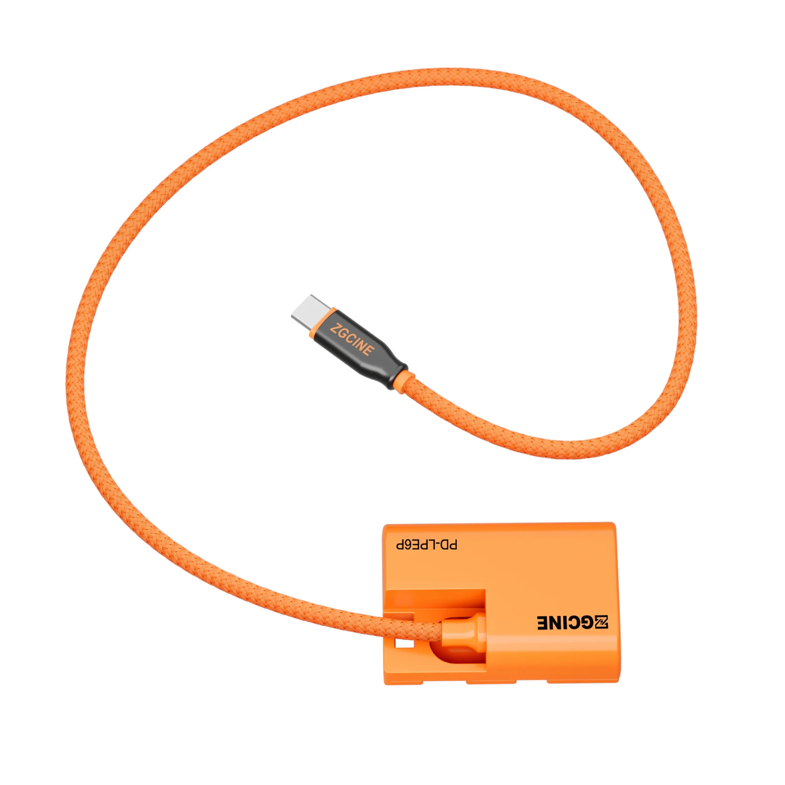 ZGCINE 60m USB-C PD Dtap to LPE6P for Canon Dummy Battery Cable to V-Mount Battery for Canon EOS R5 Mark II R6 Mark III