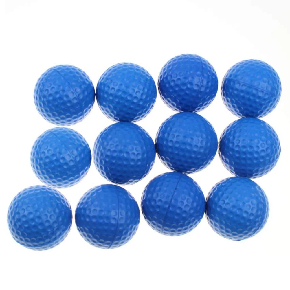 Pelotas de entrenamiento de Golf, pelotas con hoyuelos elásticas de PU, colores surtidos, accesorios de práctica para interiores y exteriores, duraderas y portátiles, 11 Uds.