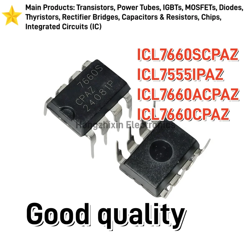 10PCS Good quality ICL7660SCPAZ ICL7555IPAZ ICL7660ACPAZ ICL7660CPAZ DIP Voltage converter IC chip
