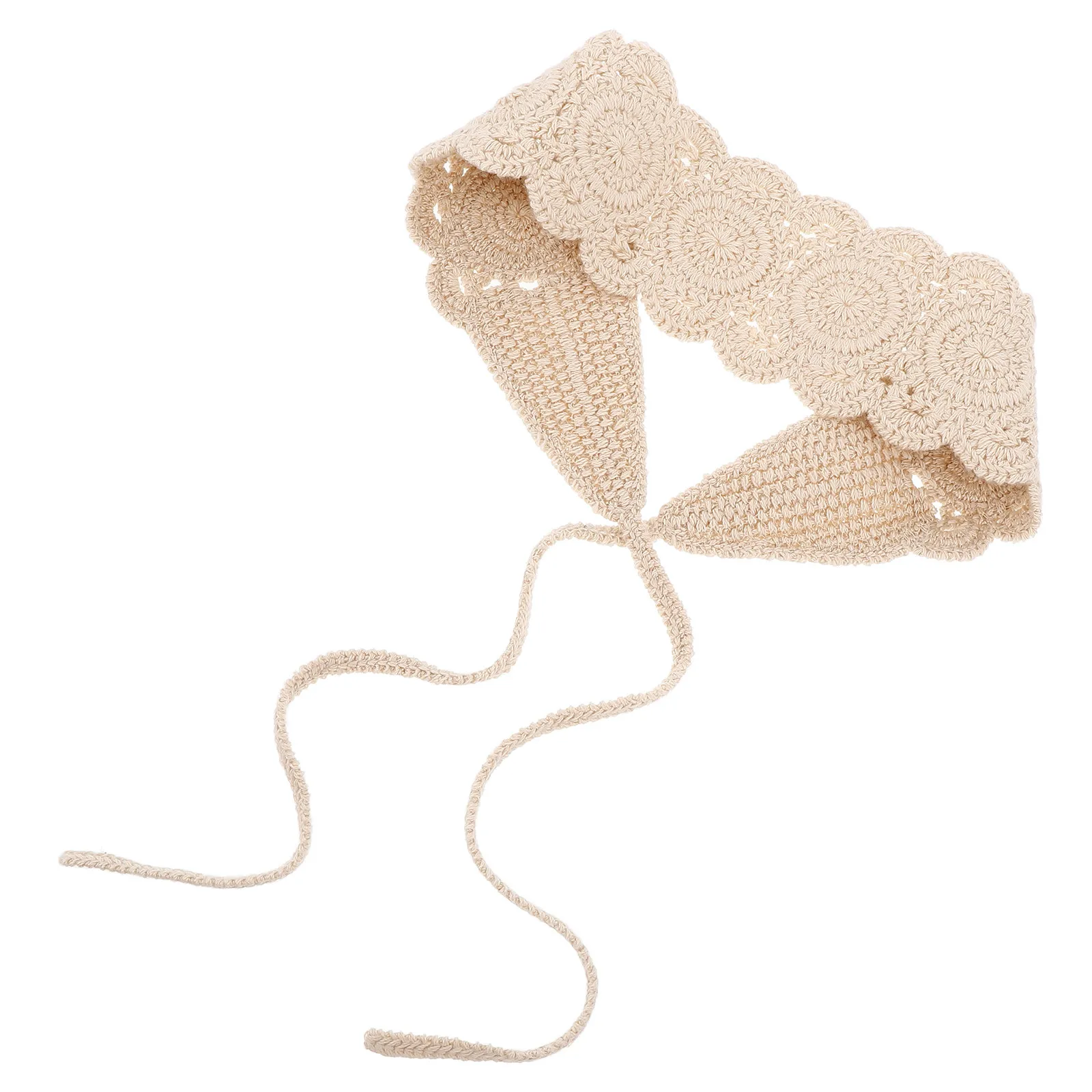 

Широкие повязки на голову: вязаные кружевные банданы, хлопковые повязки для волос, летние аксессуары для волос, женские уличные солнцезащитные головные уборы