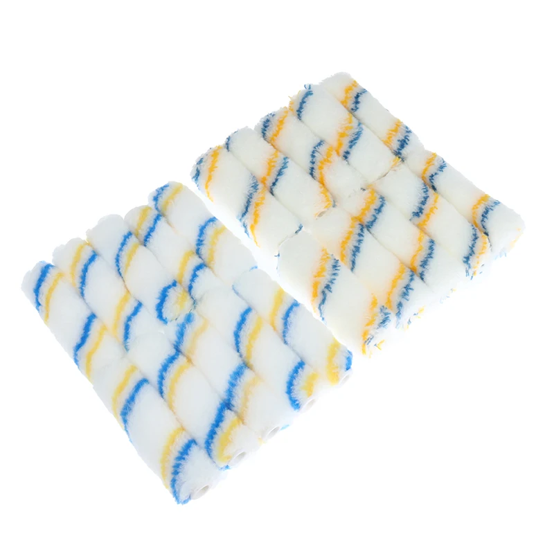 Brosse à rouleau de peinture, mélange de polyester, fil de coton, laine, poils fins, petit rouleau, brosse d'angle décorative