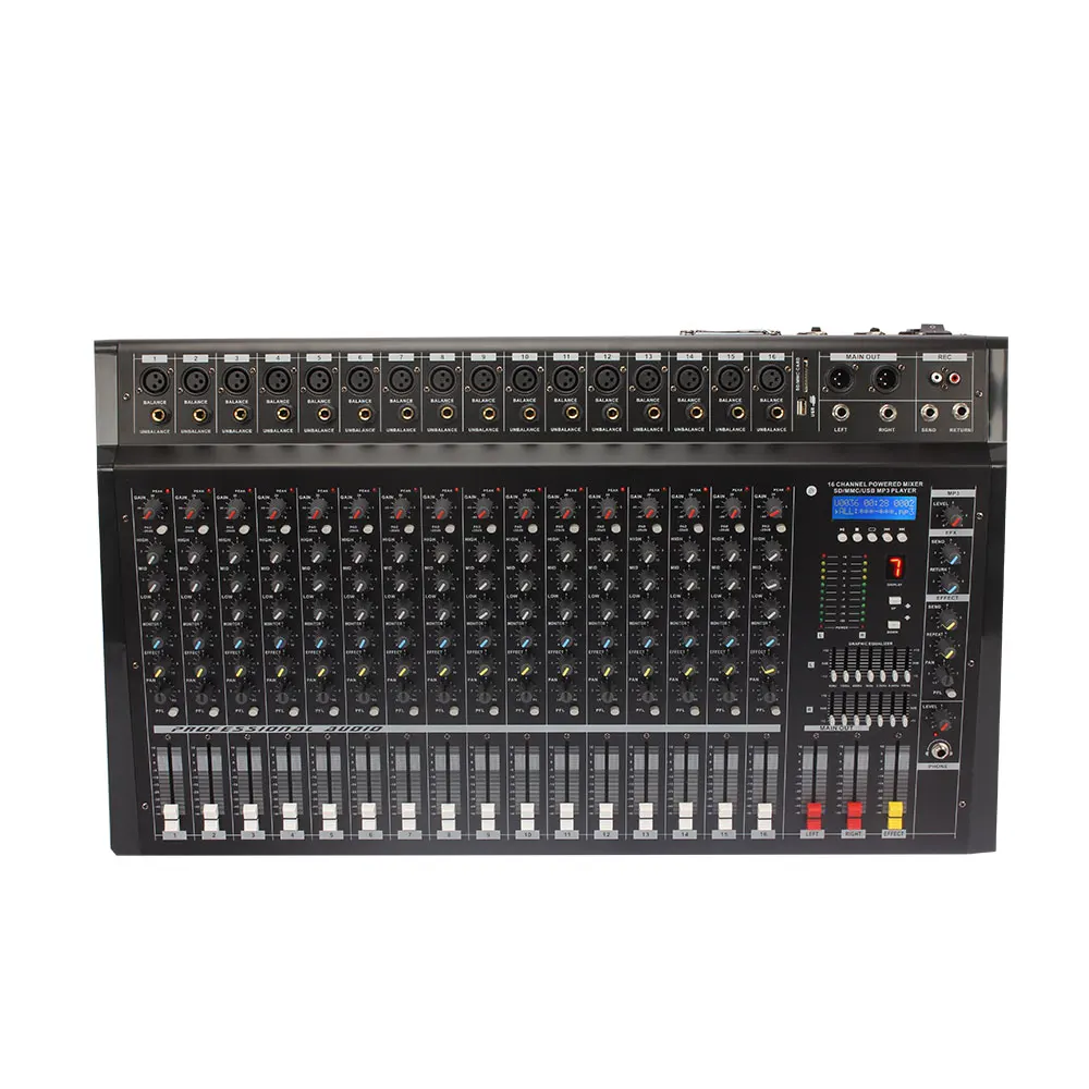 

Enping Superior 16 DSP Audio Mixer 16 Channel Price Hybrid Mixer Professional Sound Power Mixer 700w