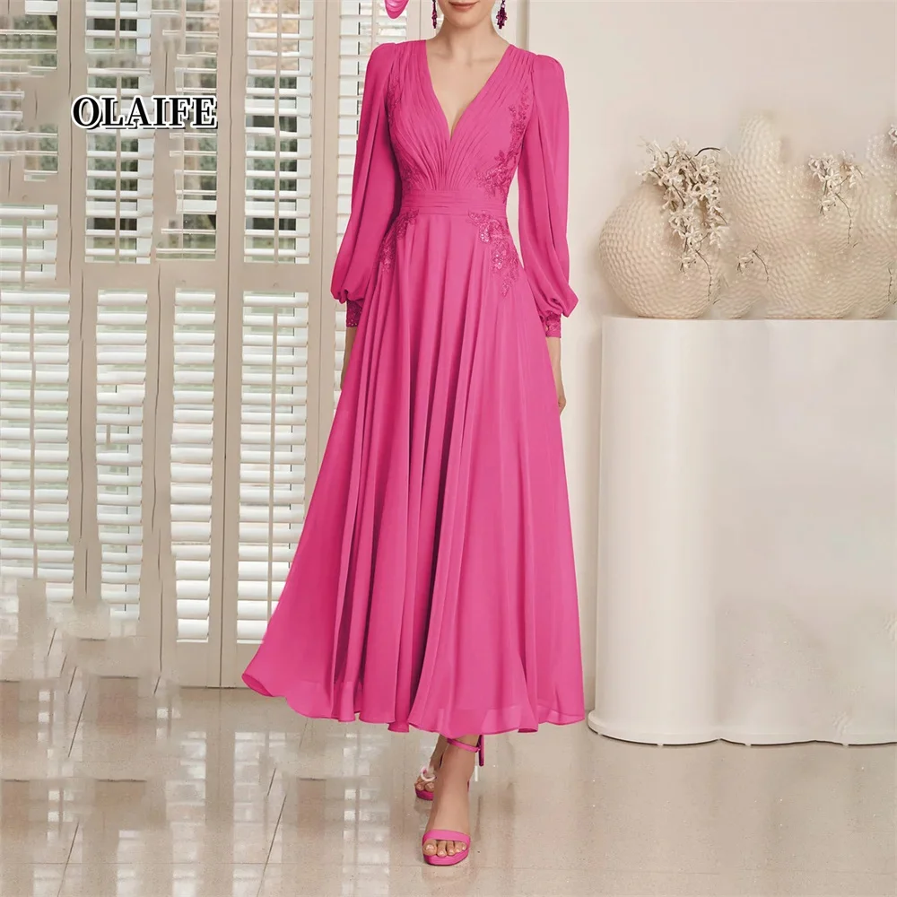 Graceful Half Sleeves Mother Dresses For Weddings Sheath Formal Gown Beading Zipper Back 2023 Vestidos De Ocasión Formales