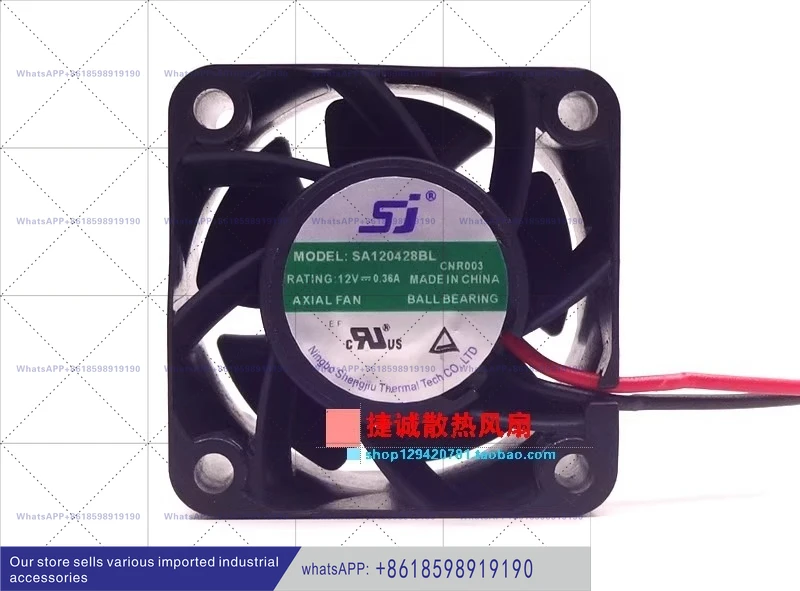 

Оригинальный SA120428BL 12 В 0,36 А 4 см 4028 большой объем воздуха, инверторный вентилятор охлаждения