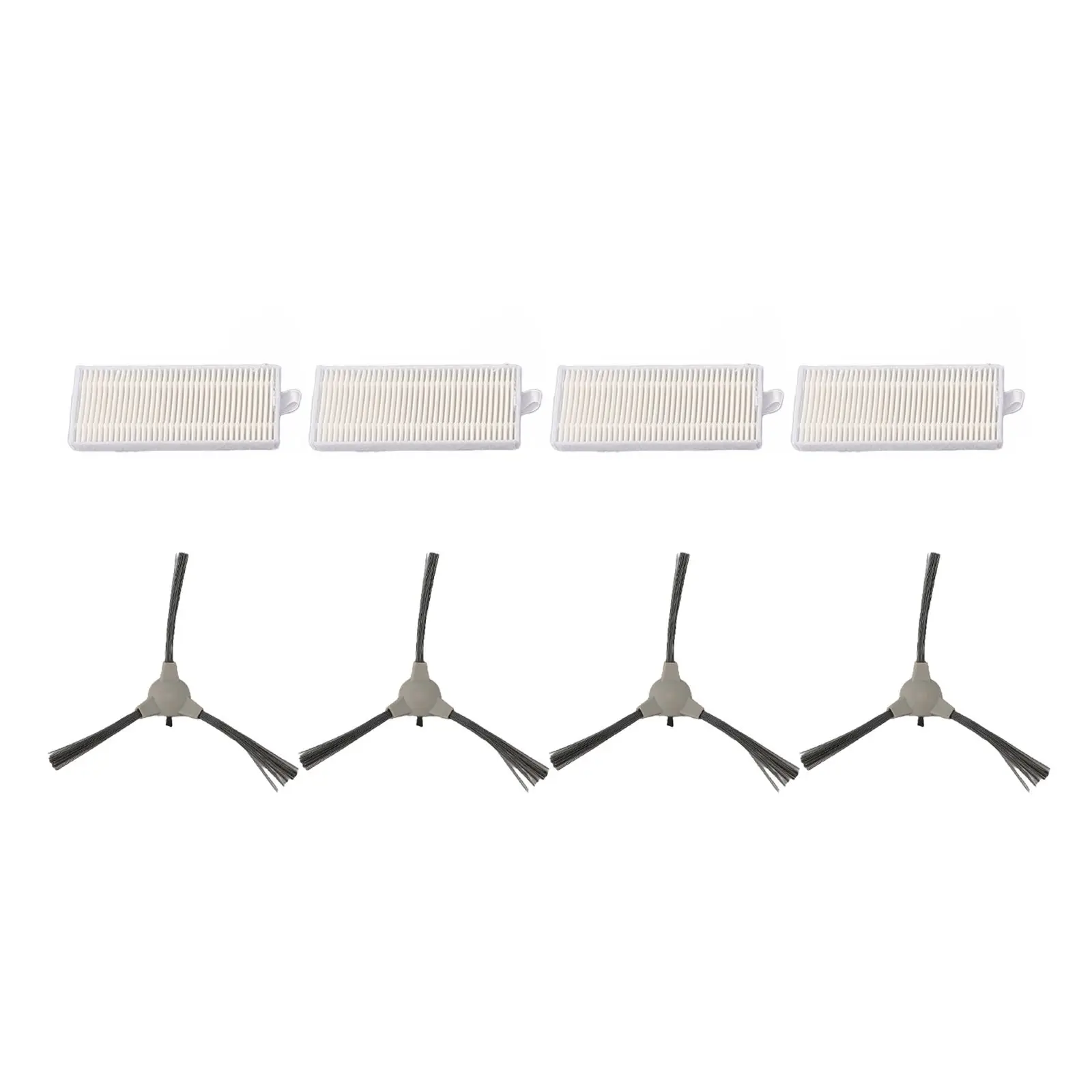 6/4 *Filters + 10/6* Side Brushes For ROPVACNIC A1 Robot Vacuum Cleaner Efficiently Captures Dust Household Cleaning Tools