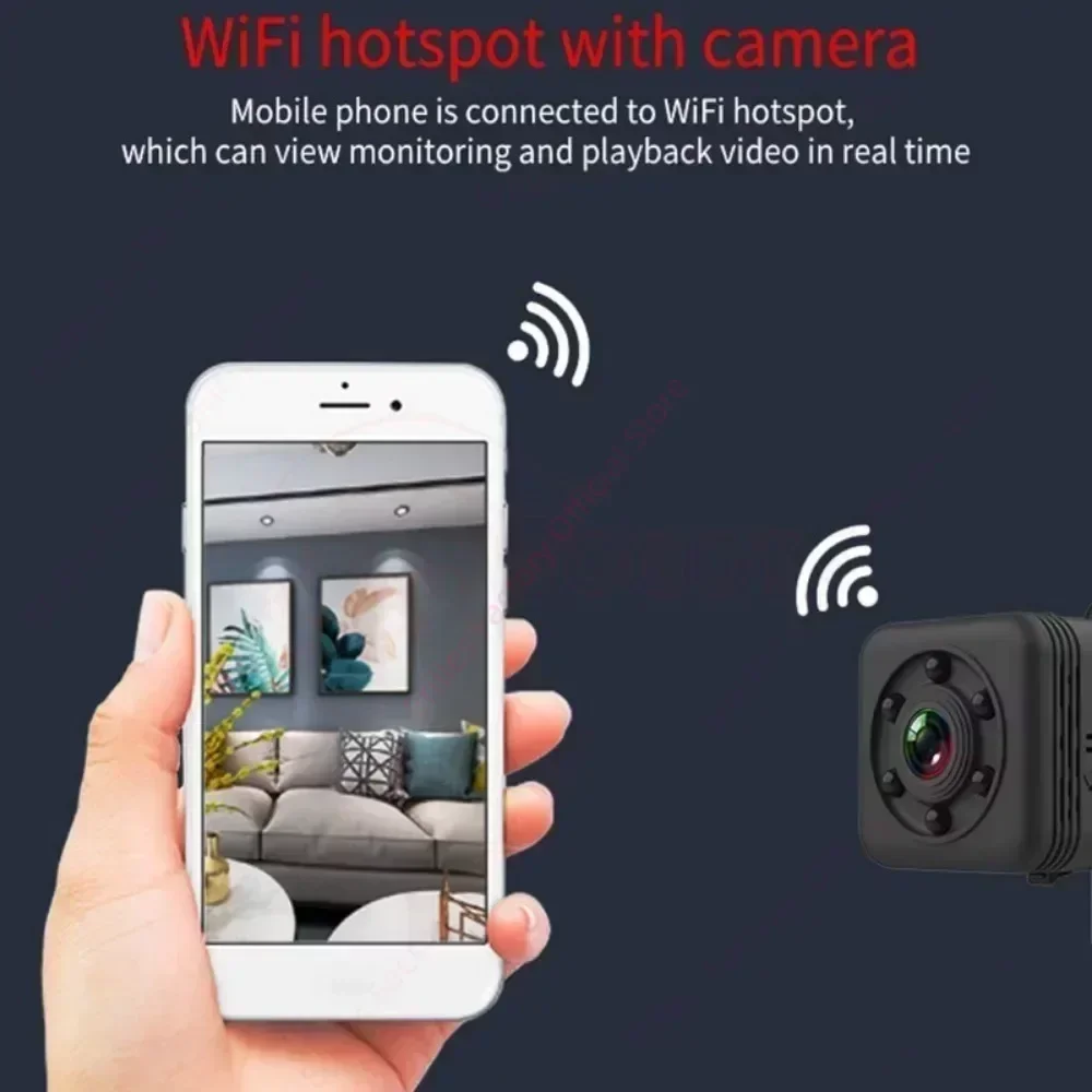 Mini caméra WiFi portable, caméscopes étanches, vision nocturne IR, micro enregistreur vidéo, aimant, extérieur, sport professionnel, 1080P HD