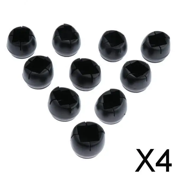 

2x10Pcs Silicone Caps Pads for Sqare & Round Chair Leg 1.5x2.6cm