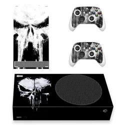 Skull Design Skin Sticker Decal Cover for Xbox Series S Console and 2 Controllers XSS Skins Vinyl