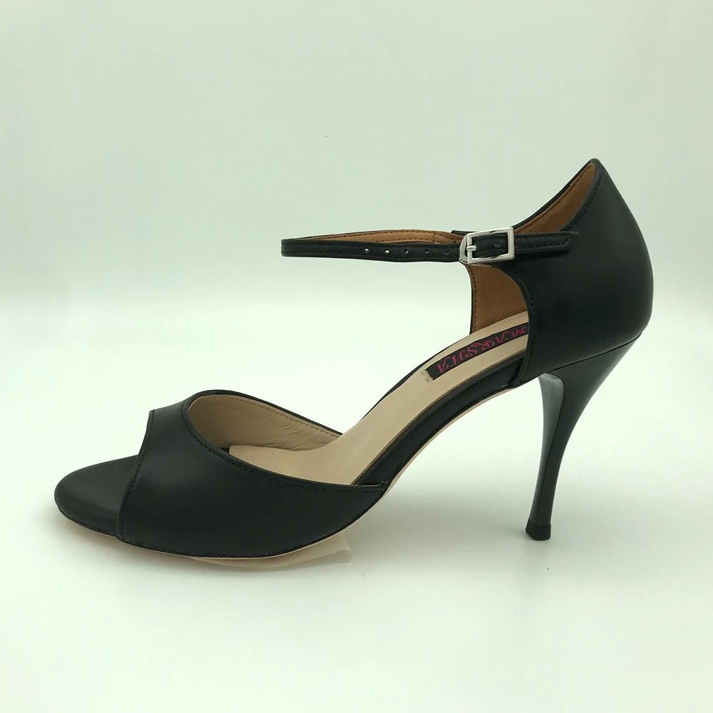 Zapatos de baile de Tango Argentina cómodos, zapatos de fiesta, zapatos de boda, T62107BL suela de cuero, tacón de 7,5 cm y 9cm, envío gratis, nuevo