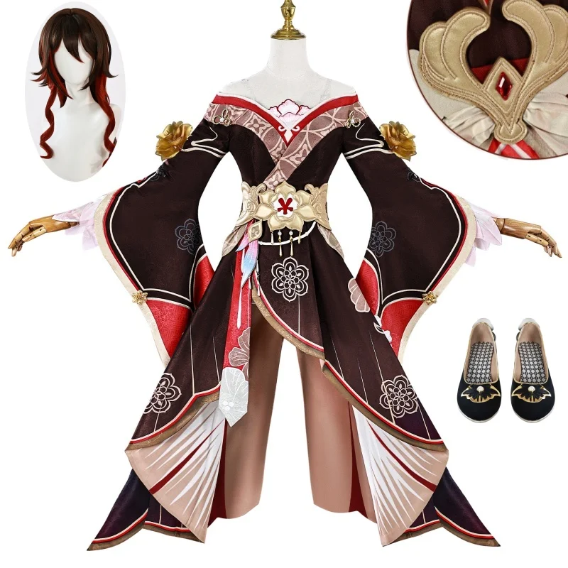 

Game Genshin Impact Fugue Cosplay Costume Wig Dress Tingyun Sky-Faring Commission Xianzhou Luofu Halloween Party For Women