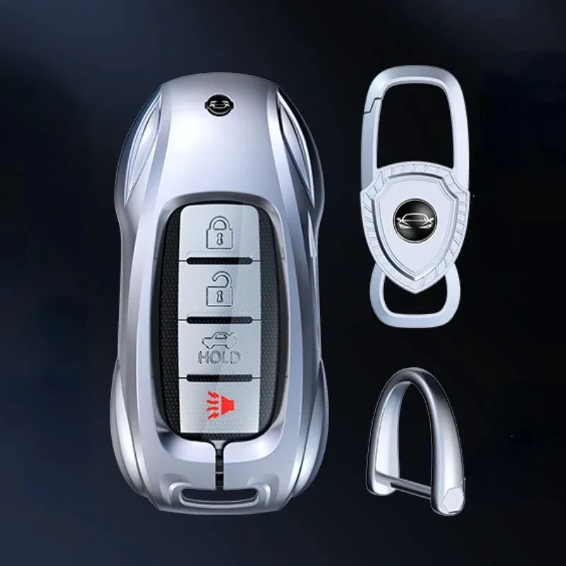 For Nissan Sylphy Sounds of Nature Qashqai X-Trail Tiida Zinc Alloy Car Key Case Keyless Cover Key Shell interior Accessories