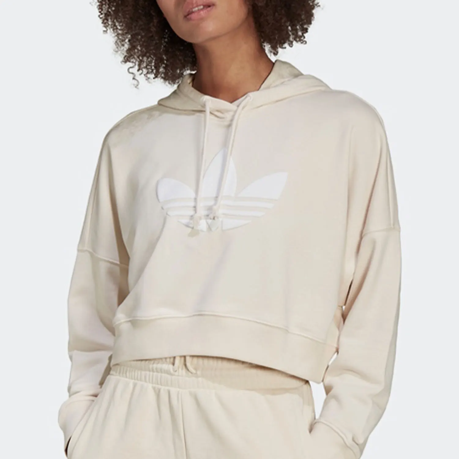 adidas-genuine-clover-women's-short-fashion-casual-sports-hoodie-hu1610