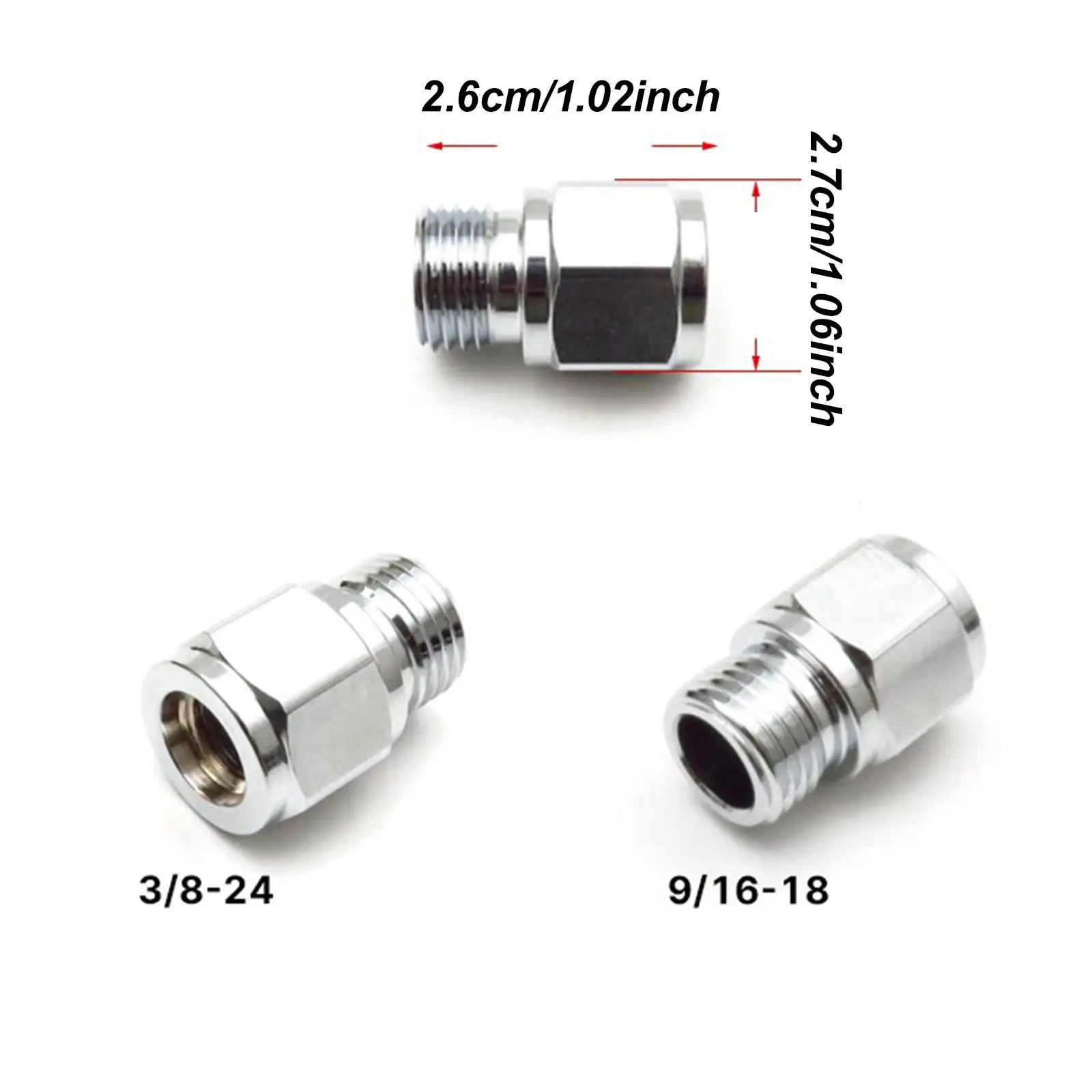 3/8-24 Female to 9/16-18 Male Adaptor Scuba Diving Accessory Sturdy High Hardness Underwater Equipment Easy to Install Dive Gear view 6