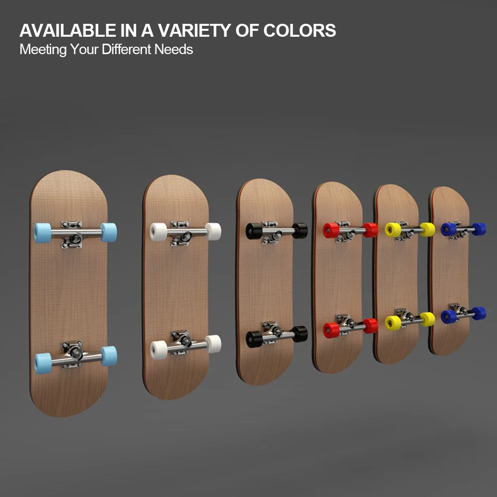 1Set mainan papan jari SkateBoard kayu profesional stent jari Skate Set hadiah Natal anak-anak baru