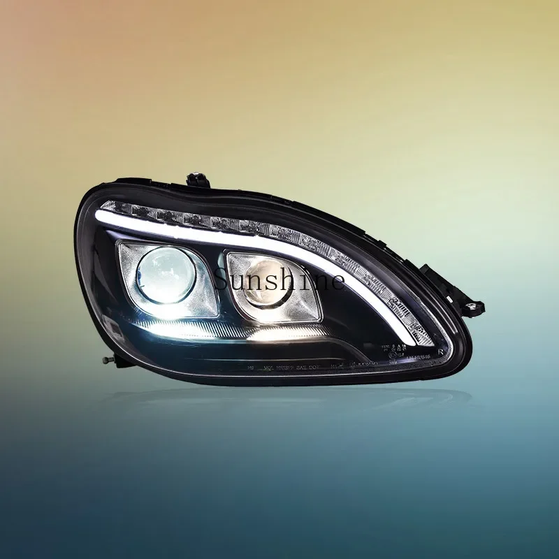 Dedicated to S-class W220 headlight assembly 98-05 S320 modified LED daytime running water turn signal