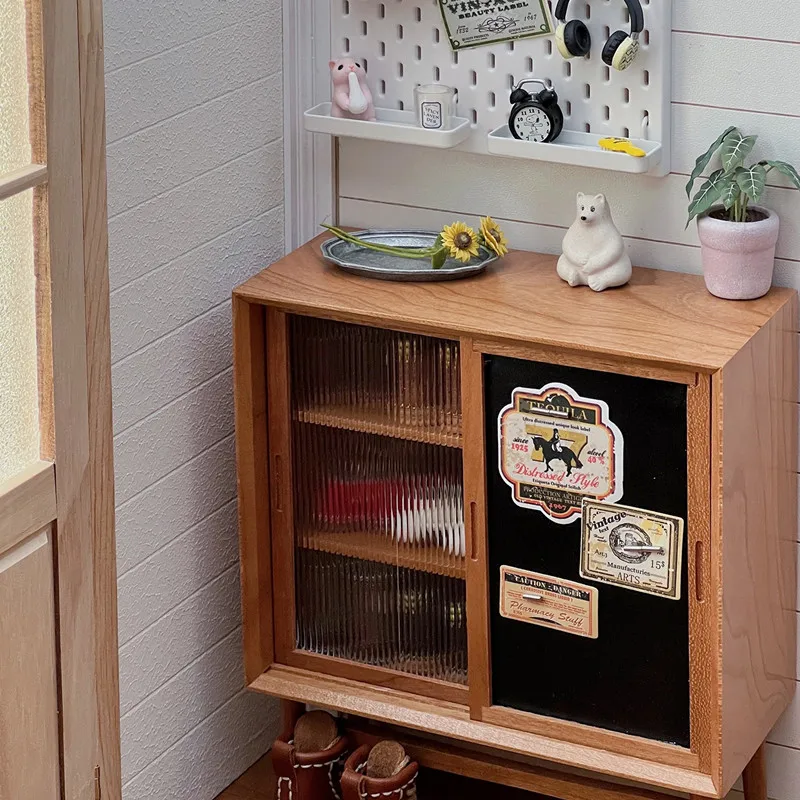 1/6 Puppenhaus Modell Möbel Zubehör Schließfächer Magnetische Tafel Aufbewahrungsschrank Bjd Ob11 Gsc Blyth Soldat Lol Miniaturen