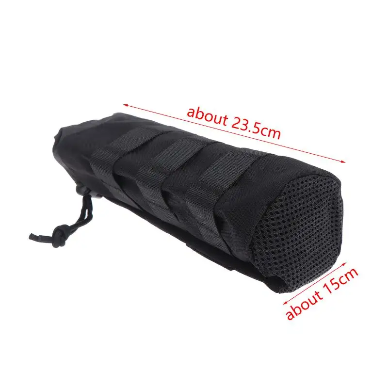 1 Stück Outdoor Molle Wasserflaschentasche Beutelhalter für Reisen, Camping, Wandern, Radfahren, Angeln, Jagen, Wasserflaschen- und Kesselträger – Detail 7