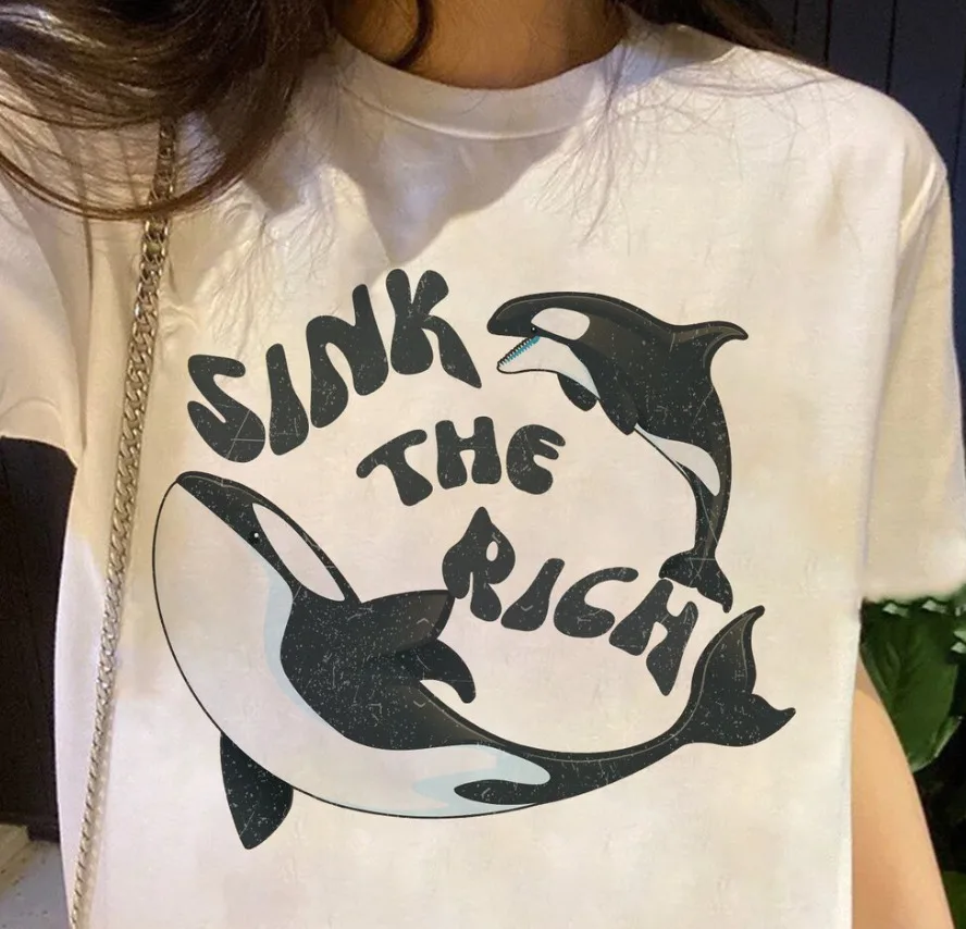 Sink The Rich Shirt, Gladis The Orca Tee, The Yacht-Sinking, Killer Whale