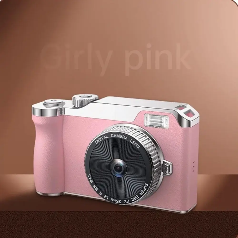 Front/Rear Dual Camera 4K HD Digital Camera 16x Zoom 2.4 Inch Screen Entry-Level CCD Camera Autofocus LED Fill light