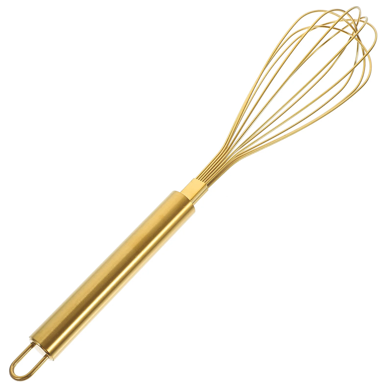 

Cream Stainless Steel Golden Manual Egg Matcha Whisk Kitchen Mixer Supplies