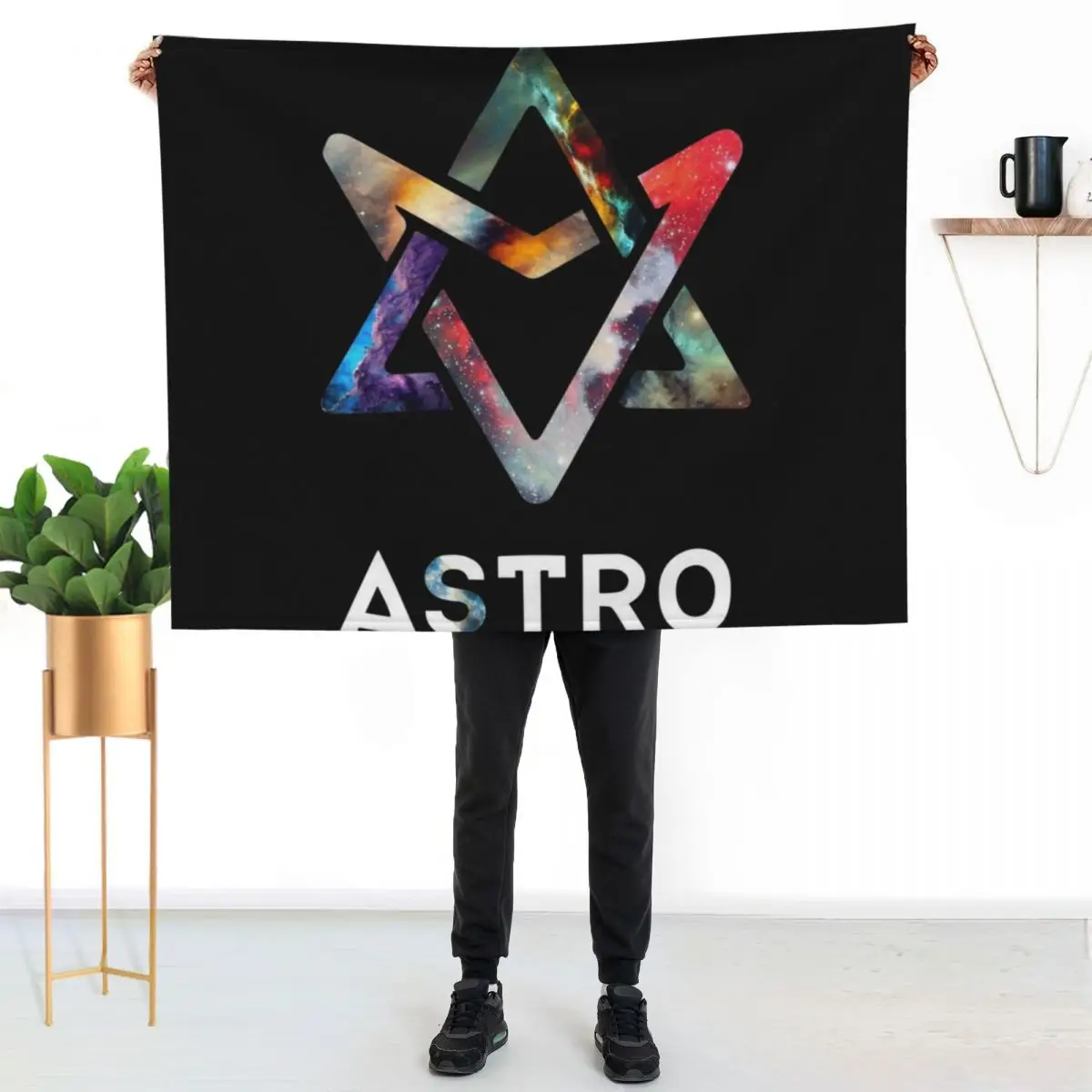 Astro Nebula Throw Blanket couch cozy soft plush fuzzy picnic outdoor blanket