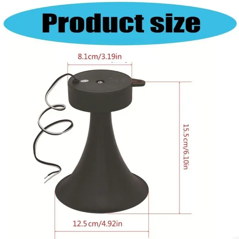 J1HDパワフル35W防水スピーカー12Vナイトスピーカー耐久性ABSシェル屋外オーディオスピーカー用ABSシェル