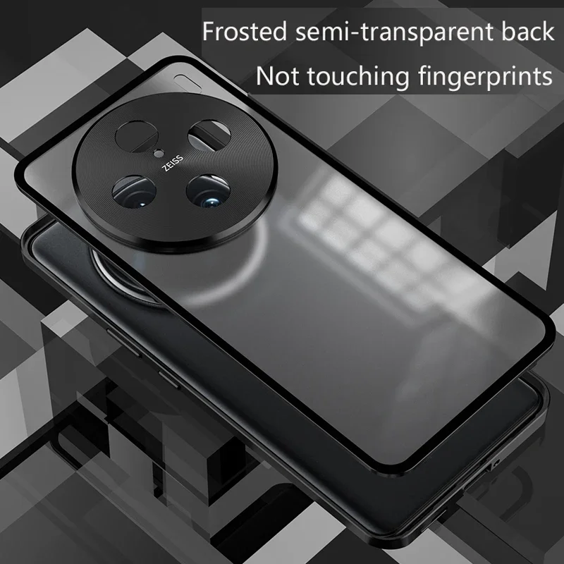 

Metal Phone Case Spring Lock Buck for Vivo X200 X100 Ultra Y200 Pro Y300 Plus 5G Protection Single Sided Matte Back Cover Cases