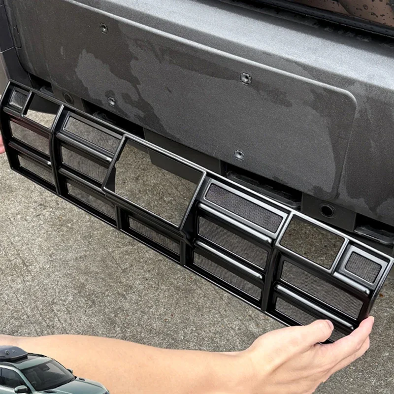 For BYD Equation Leopard 3/Titanium 3/Super 3 2025 + Car Style Front Bumper Racing Grills Insect Proof Net Water Tank Dust Cover