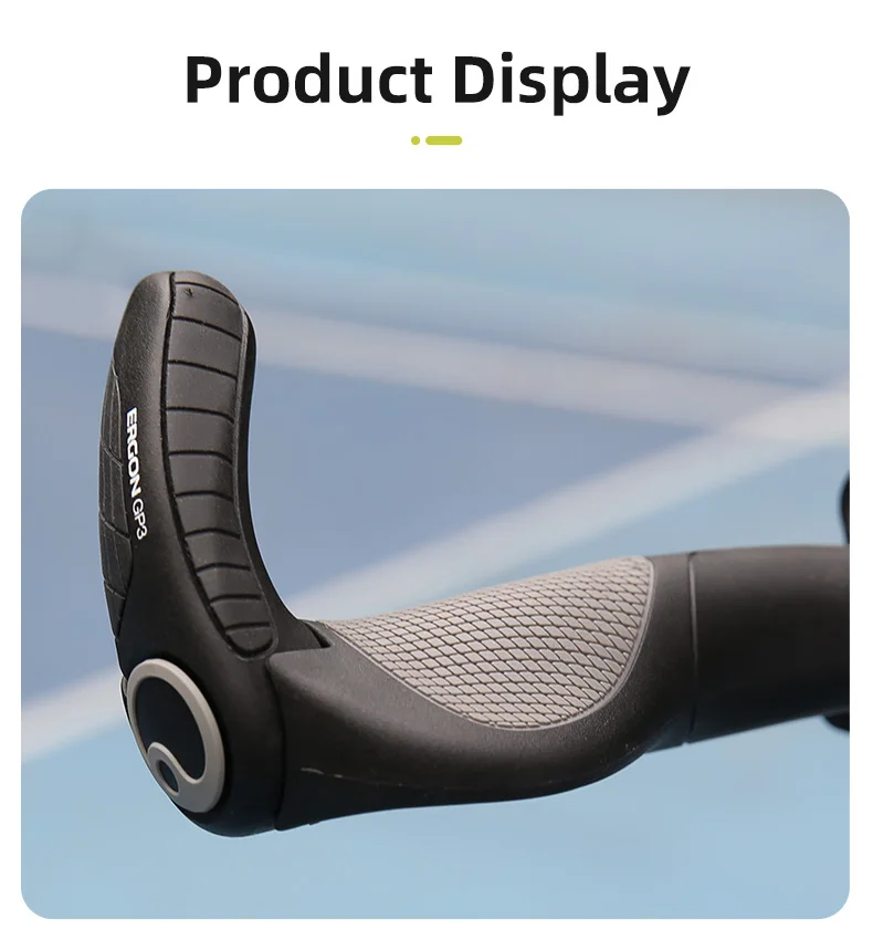 ERGON Fahrradgriffe aus Gummi, MTB-Griffe mit Klemmhalterung, Ergonomisch, Rutschfest, Stoßdämpfend, Lock-On-Enden, Mountainbike-Griffe – Detail 17
