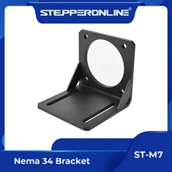 STEPPERONLINE Nema 34 Mounting Bracket Alloy Steel Nema34 86mm Stepper Motor Mount L Bracket for 3D Pinter Parts