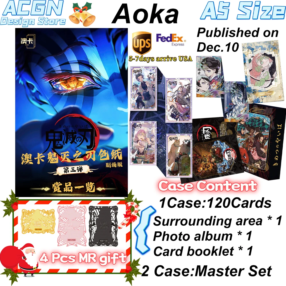 

Wholesale A5 Size Australian Card Culture Demon Slayer Color Paper Third Bullet Palying Trading ACG CCG TCG Hobbies Gift