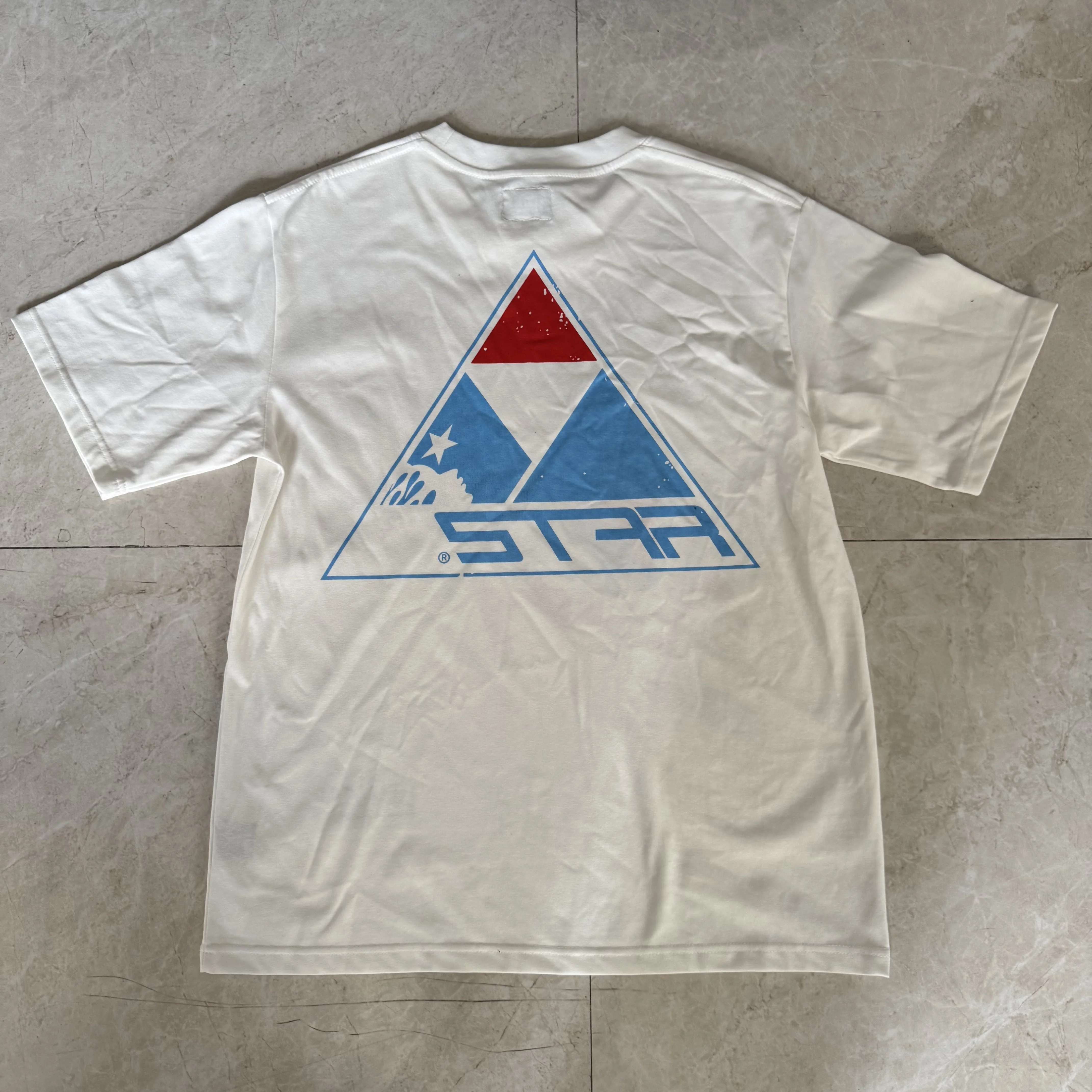 American Style Boy Climbing Mountain Print Loose Fit Cotton T-Shirt Streetwear Hip Hop Summer Casual Short Sleeve Top