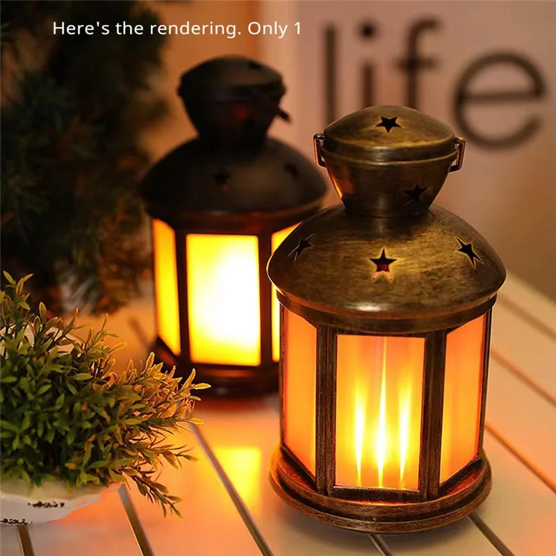 

LICE-Retro Flame Outdoor Camping Marquee Tent Light Adventure Portable Lighting Hanging Lamp