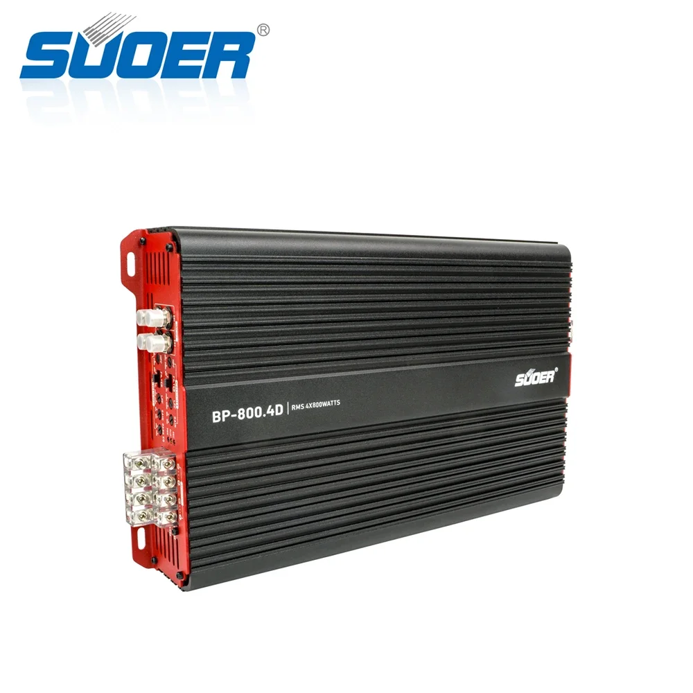 Suoer BP-800.4 car amp class D 4 channel max power 10000w car amplifier