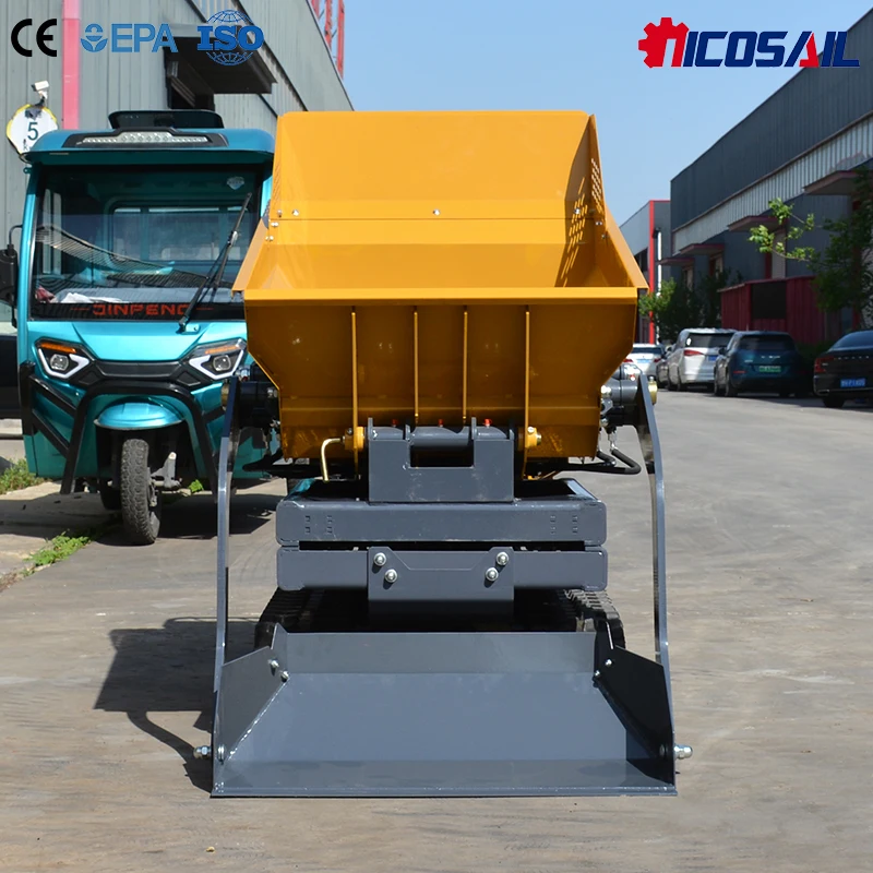 

500kg Garden Crawler Dumper Custom Logo Rubber Track Hydraulic Lift Mini Dumper for Farm