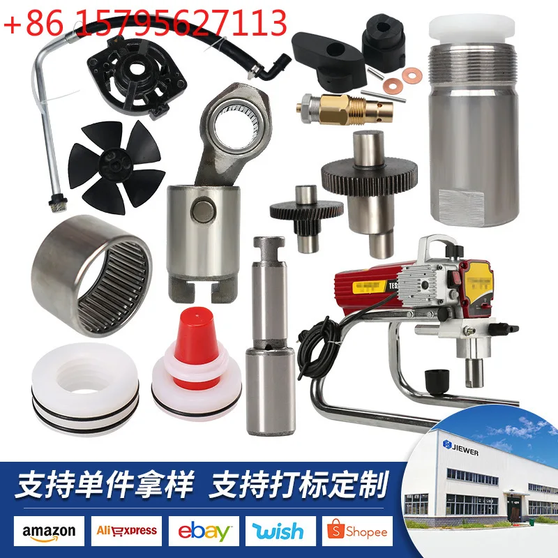 Titan 440 450 3.21 Airless Sprayer Parts Pump Body Seal Ring Piston Rod Gear Suction Tube Bearings