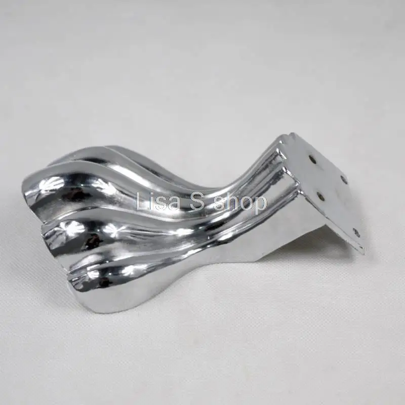 

4pcs 60x60mm Zinc alloy Metal Furniture Cabinet Bed Table Sofa Leg Feet 4.2" 105mm