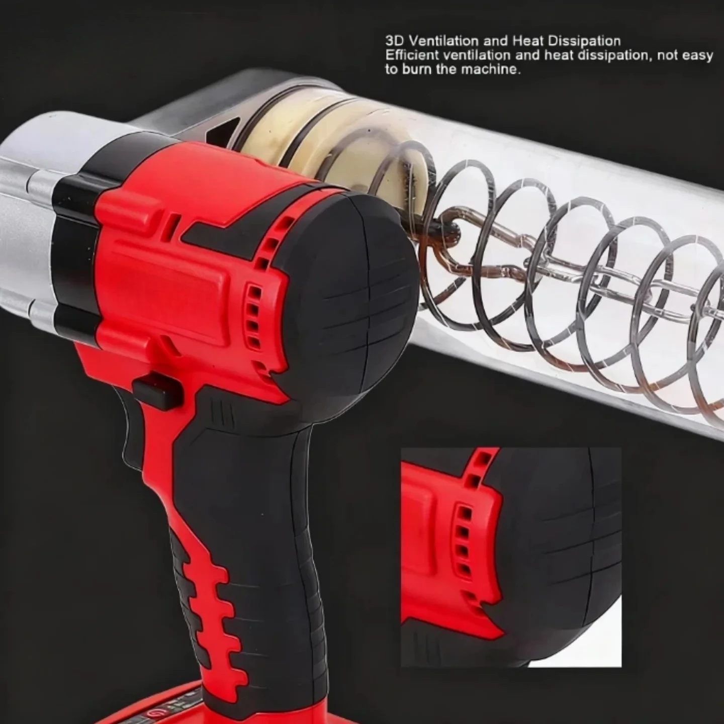 Pistola de engrase inalámbrica, totalmente automática, de alta presión, inyector de aceite, máquina de grasa para batería Milwaukee de 18V
