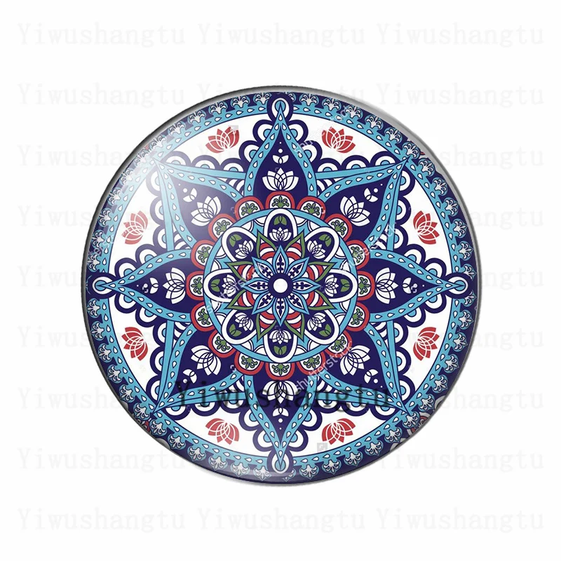 Beauty Vintage flowers  symmetric wreath patterns 12mm/18mm/20mm/25mm Round photo glass cabochon demo flat back Making findings