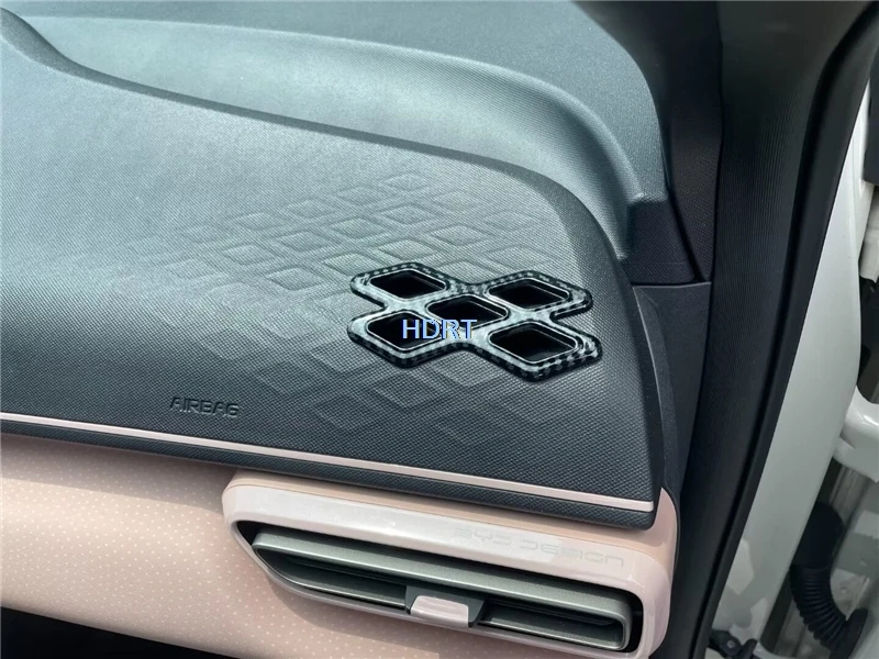 نمط السيارة من ألياف الكربون تغيير التروس الداخلية ، لوحة التحكم في النافذة ، فتحة تهوية ، حافة مخرج ، BYD Seagull ، دولفين ، ميني ، atton 1 ، +