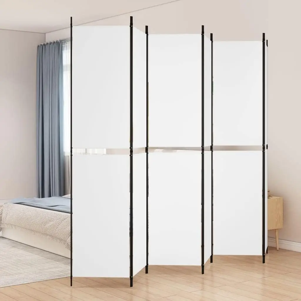 

6-Panel Foldable Room Divider Screen with Breathable Fabric for Privacy, Sunlight Protection, and Versatile Space Separa