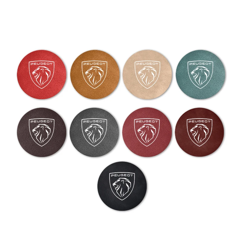 Pour Peugeot 2 pièces sous-verres de voiture coussin antidérapant porte-gobelet d'eau fente Pad 2008 3008 307 308 206 207 208 407 508 5008 106 107