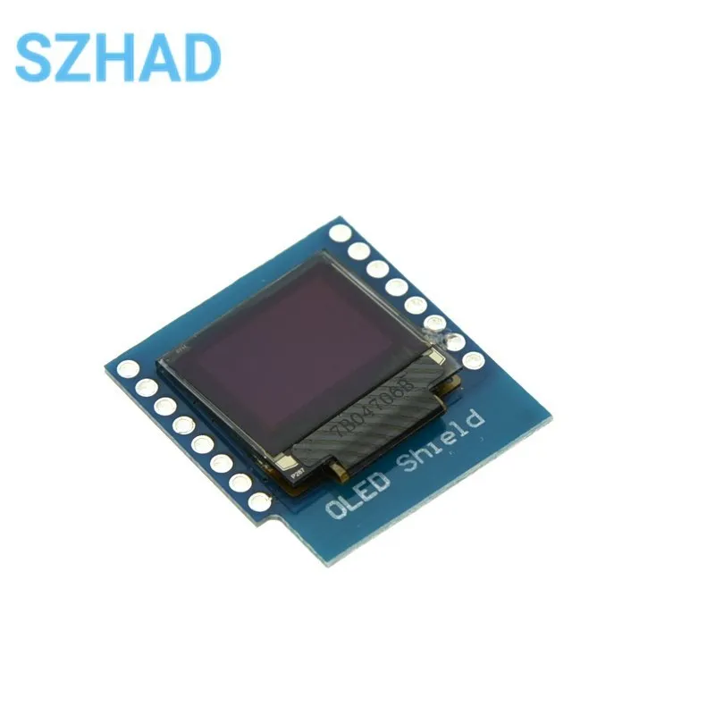 Módulo de exibição OLED de 0,66 polegadas 64x48 I2C Interface para Wemos D1 Mini ESP32 Arduino